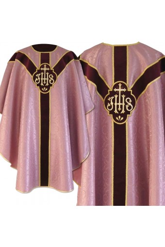Chasuble 217 rose -...