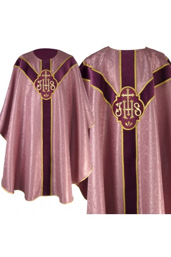 Chasuble 217 rose - no collar