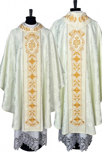 Chasuble 335 ecru belt