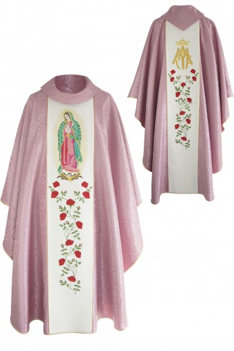 Chasuble 177d rose "Mère de...