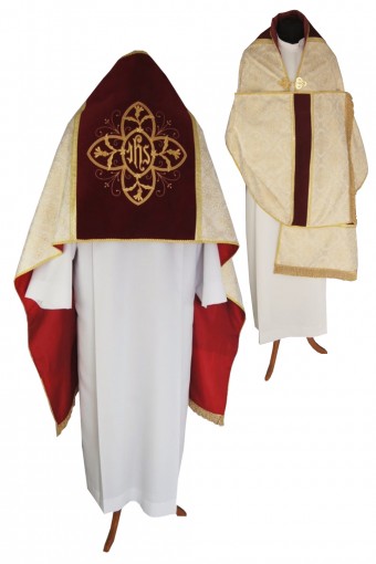 Liturgischer Schleier W-15 – goldene Rosette