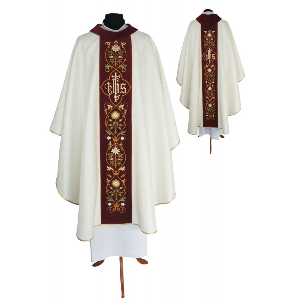 Chasuble 95 Damask Cowl Neck1