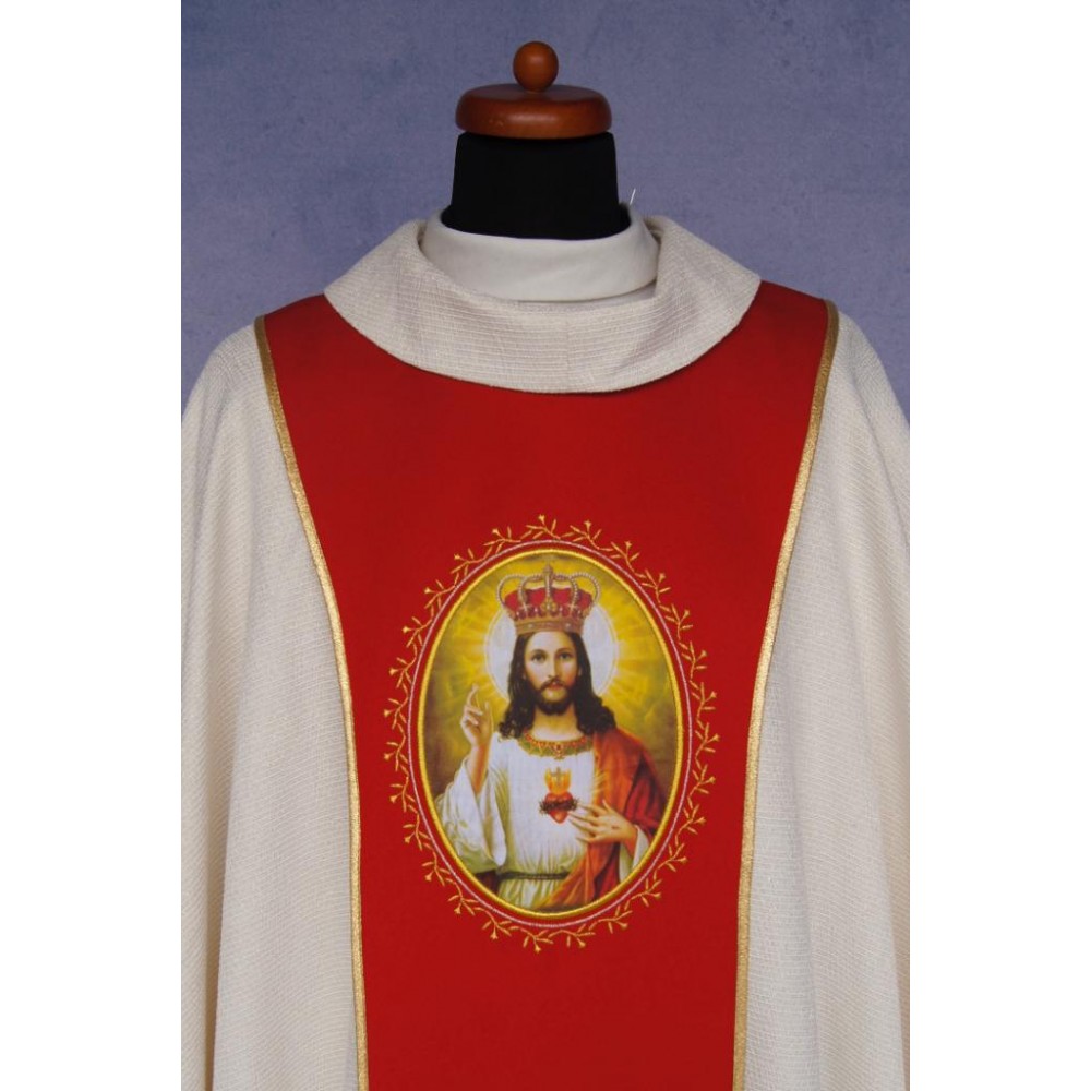 Ceinture Chasuble Tirée 3 "Christ Roi"
