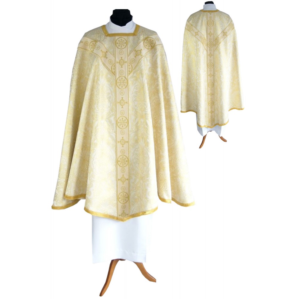 Light-Golden Conical chasuble 2