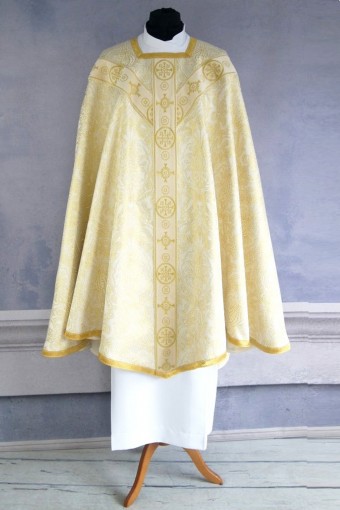 Light-Golden Conical chasuble 2