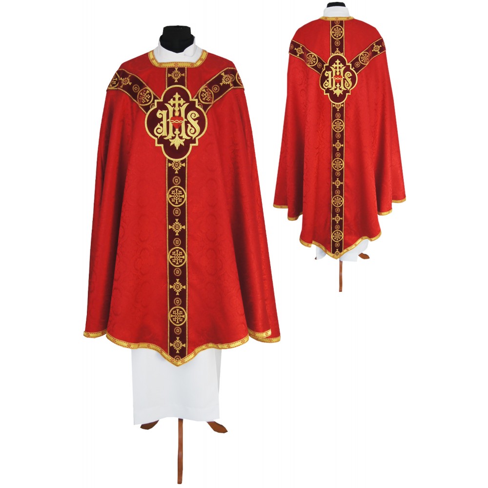 Chasuble conique rouge 1