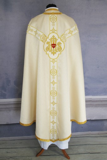 Light-Golden Conical chasuble 1
