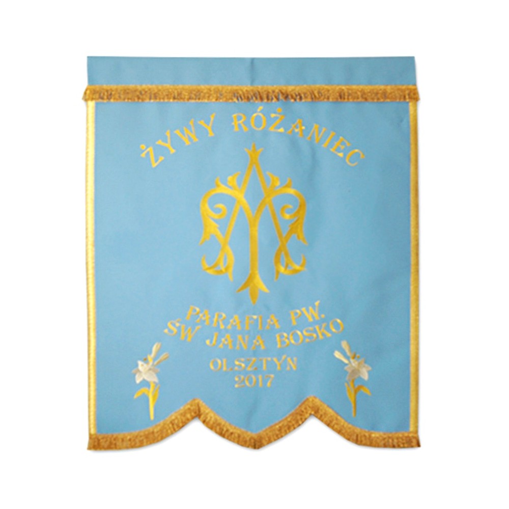 Church Banner (Ch-3) -THE BACK-  Queen of the Holy Rosary