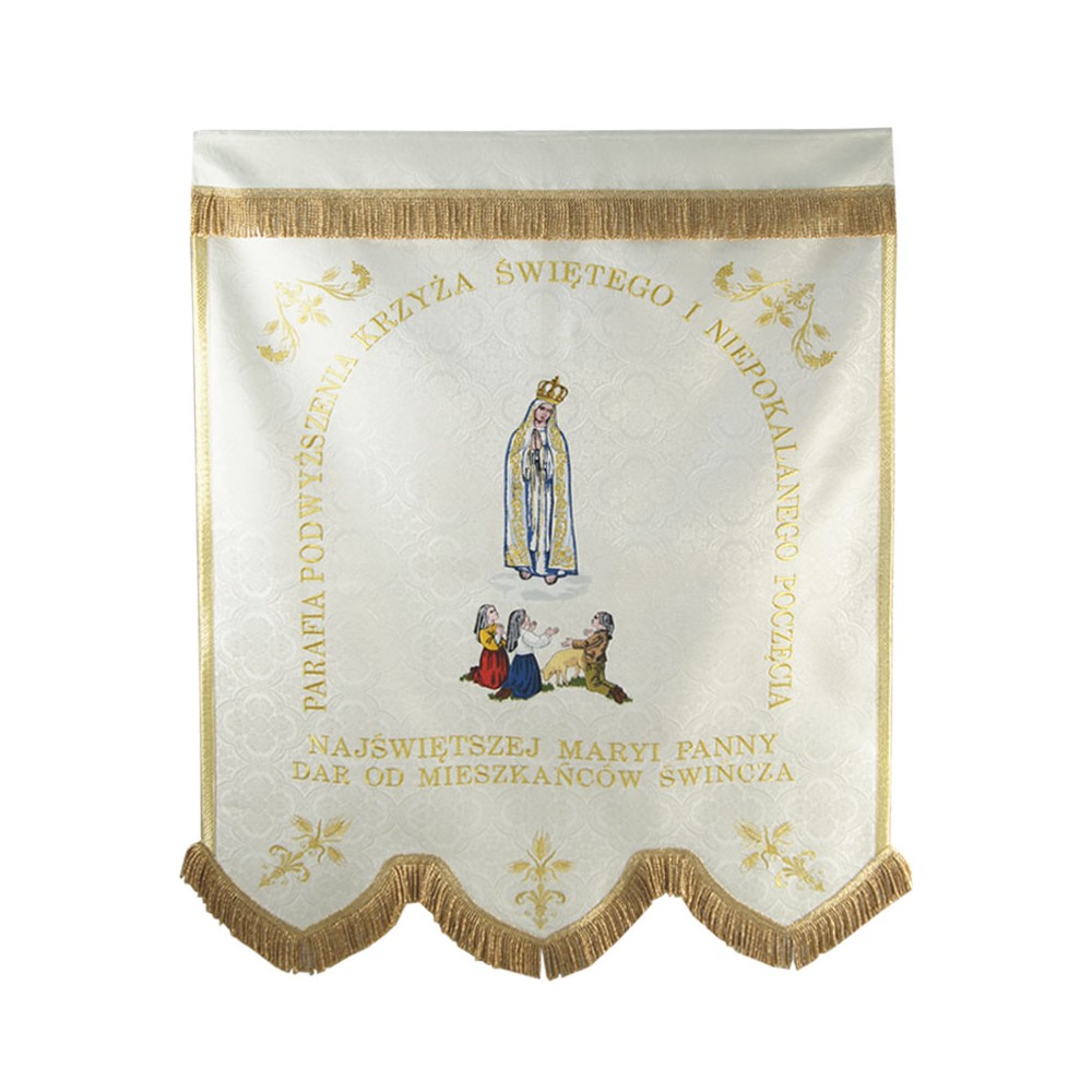 Bannière de l'Église Jean-Paul II/Notre-Dame de Fatima (Ch-10) - LE DOS