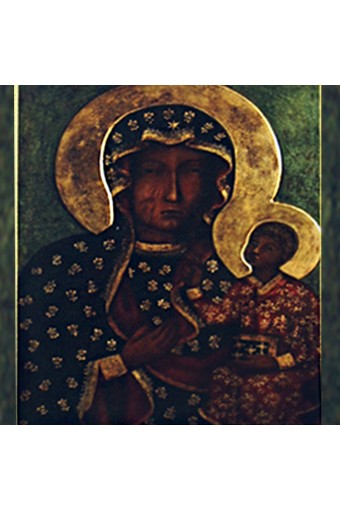 Church Banner CH-12 -THE FRONT - "Queen of the Holy Rosary"