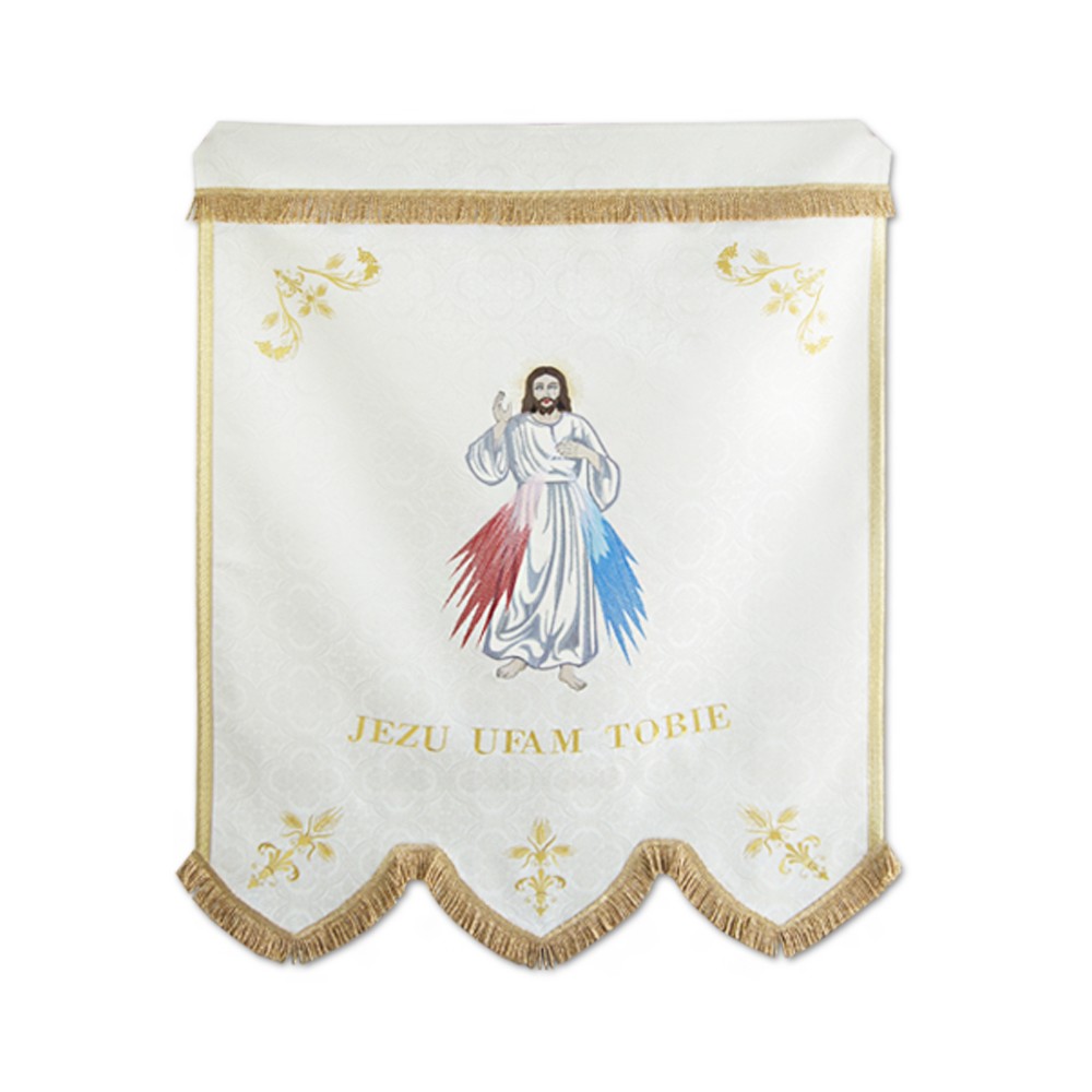 Bannière de l'église CH-14 -LE DEVANT- "J'ai confiance en toi Jésus"
