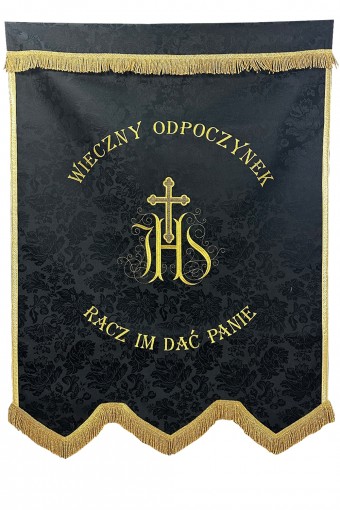 Chorągiew pogrzebowa 4 -PRZÓD