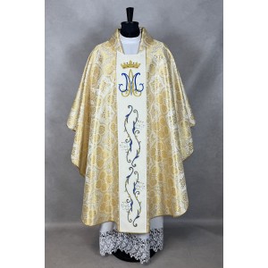 Chasuble Mariale 121 ROSACE DORÉE
