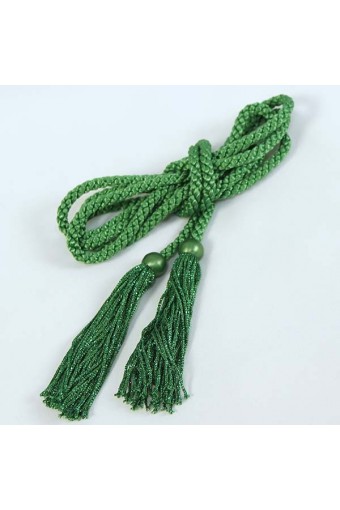 Zielony sznur do alb z chwostami