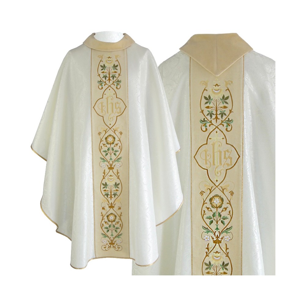 Chasuble 95 Damask Cowl Neck