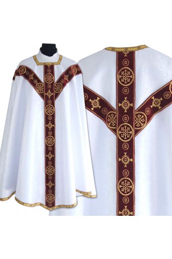 White Conical chasuble 2