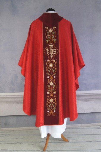 Chasuble 95 Damask Cowl Neck